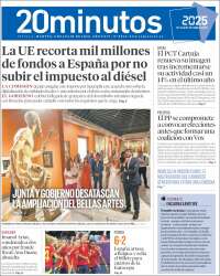 Portada de 20 Minutos - Sevilla (Spain)