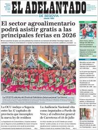 Portada de El Adelantado de Segovia (España)