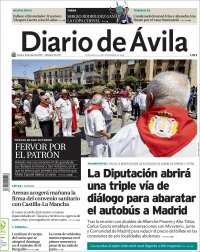 Portada de Diario de Ávila (Spain)