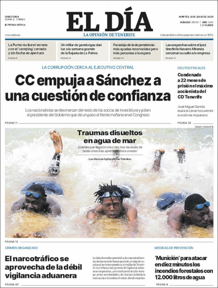 Portada de El Día (España)