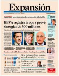 Portada de Expansión (España)