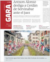 Portada de Gara (España)