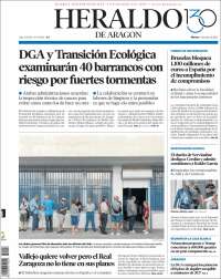 Portada de Heraldo de Aragón (Spain)