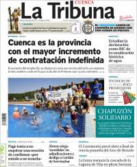 Portada de La Tribuna de Cuenca (España)