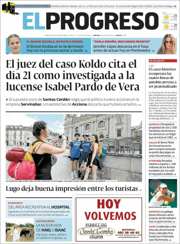 Portada de El Progreso (España)