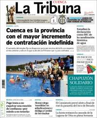 Portada de La Tribuna de Cuenca (España)