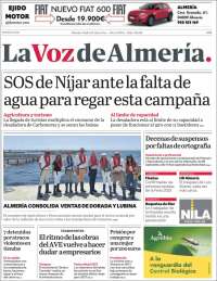 Portada de La Voz de Almería (Spain)