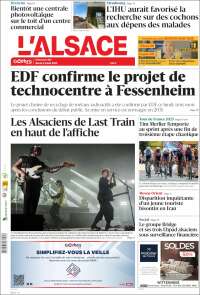 Portada de Journal L'Alsace (France)