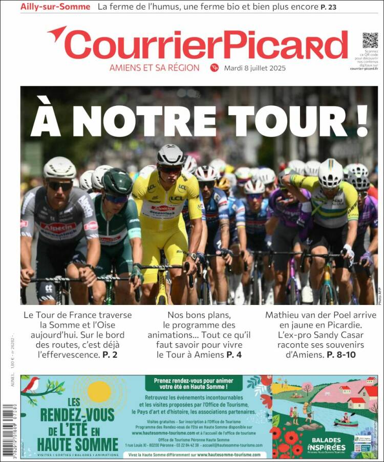 Portada de Courrier Picard (Francia)