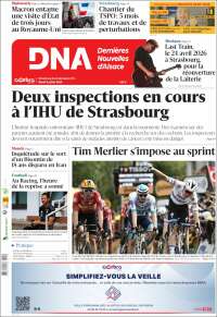 Portada de Les Dernières Nouvelles d'Alsace (France)