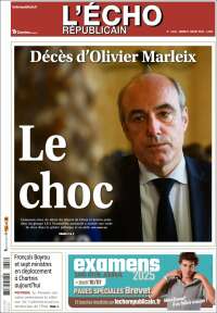 Portada de L'Echo Républicain (France)