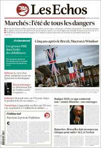 Portada de Les Echos (France)