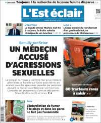 Portada de L'Est Eclair (Francia)