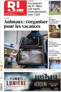 Portada de Le Republicain Lorrain (Francia)