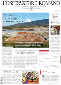 Portada de L'Osservatore Romano (Italy)