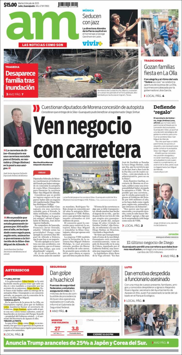 Portada de Al Día A.M. (Mexique)