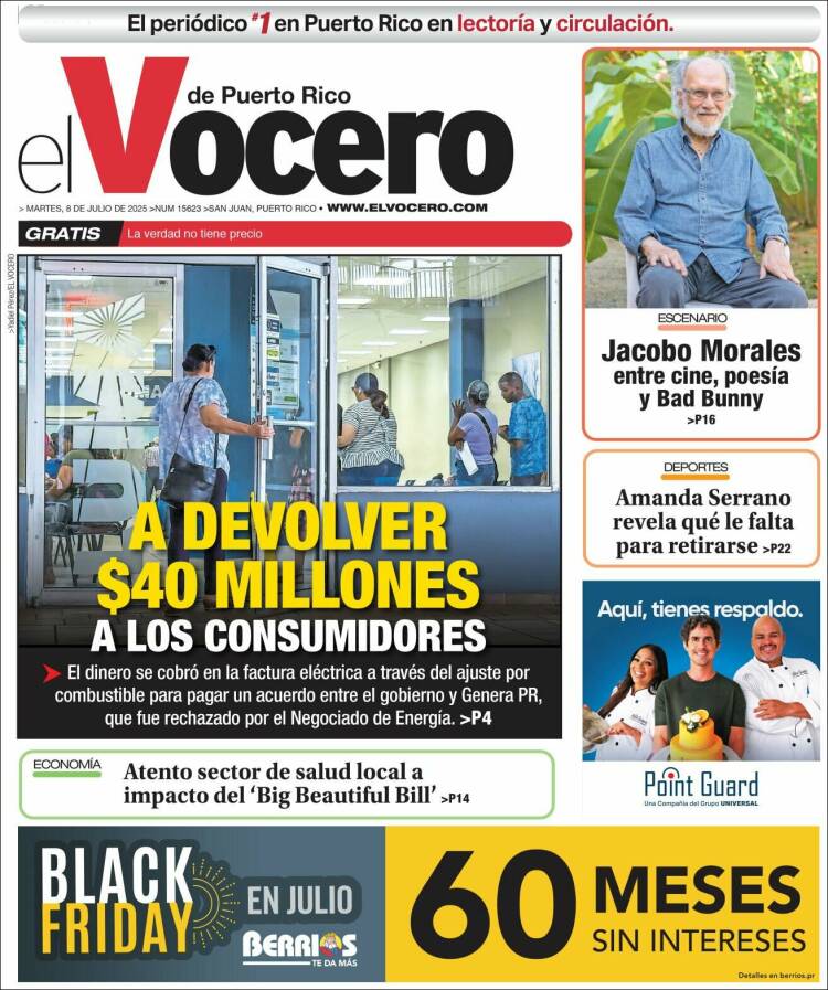 Portada de Vocero (Puerto Rico)