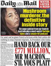Portada de Daily Mail (United Kingdom)