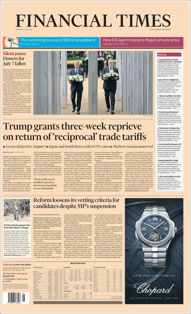 Portada de Financial Times (United Kingdom)