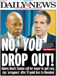 Portada de Daily News - New York (USA)