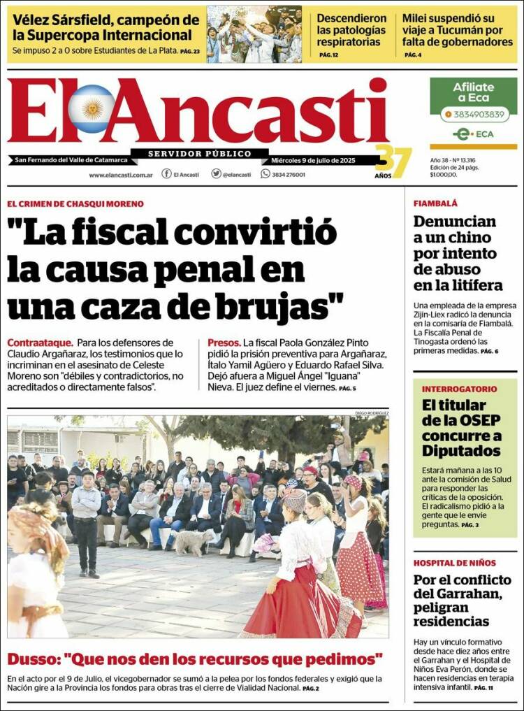 Portada de El Ancasti (Argentine)