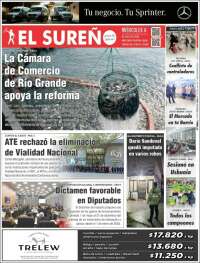 Portada de Diario El Sureño (Argentina)