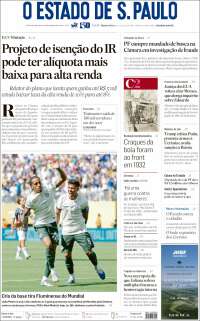 Portada de O Estado de São Paulo (Brasil)