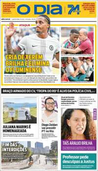 Portada de O Dia (Brasil)
