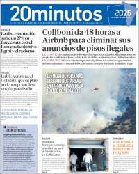 Portada de 20 Minutos - Barcelona (Espagne)