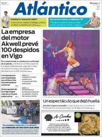 Portada de Atlántico Diario (Spain)