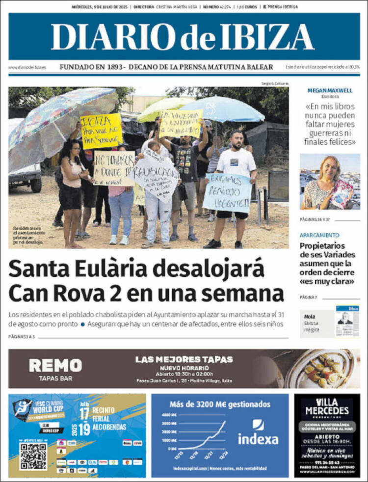 Portada de Diario de Ibiza (España)
