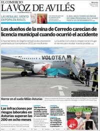Portada de El Comercio - Avilés (España)