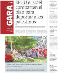 Portada de Gara (Spain)