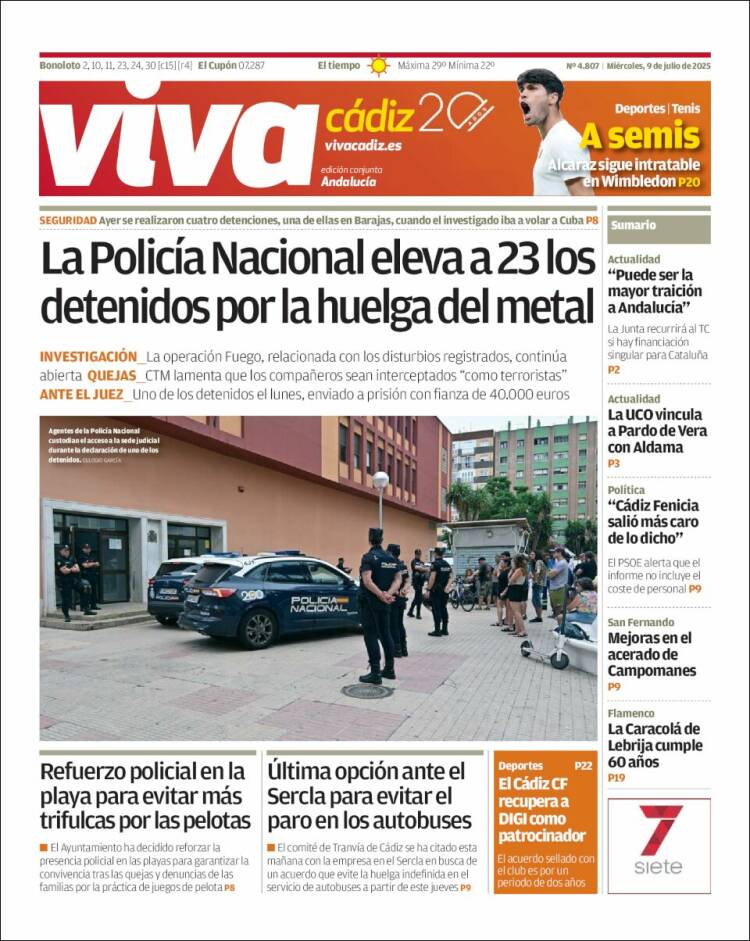 Portada de Información - Cadiz (Spain)