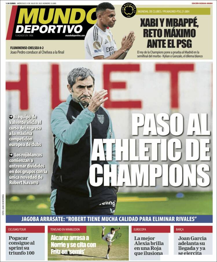 Portada de Mundo Deportivo Bizkaia (Spain)