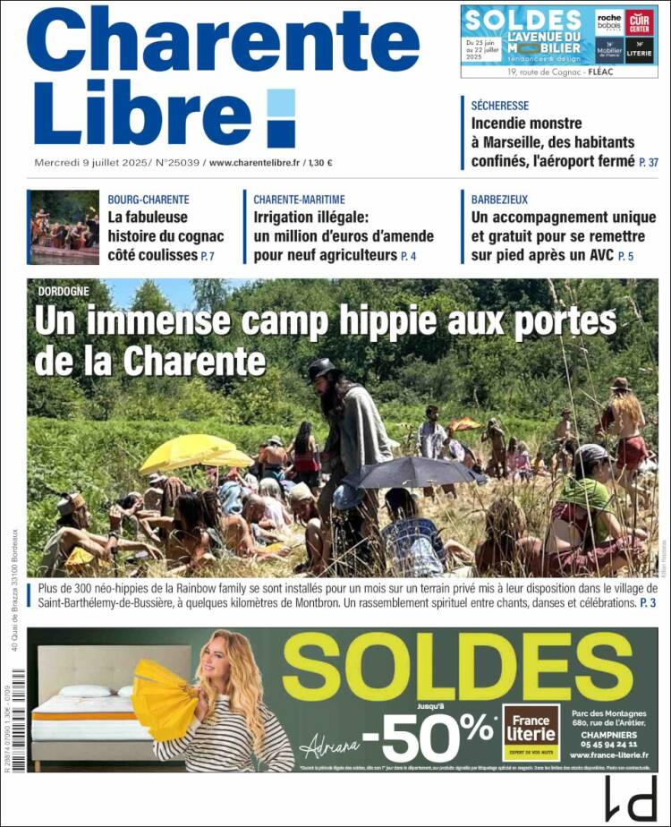 Portada de Charente Libre (France)