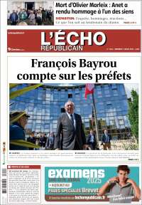 Portada de L'Echo Républicain (France)