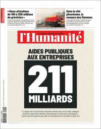 Portada de l'Humanite (France)