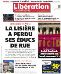 Portada de Libération Champagne (France)