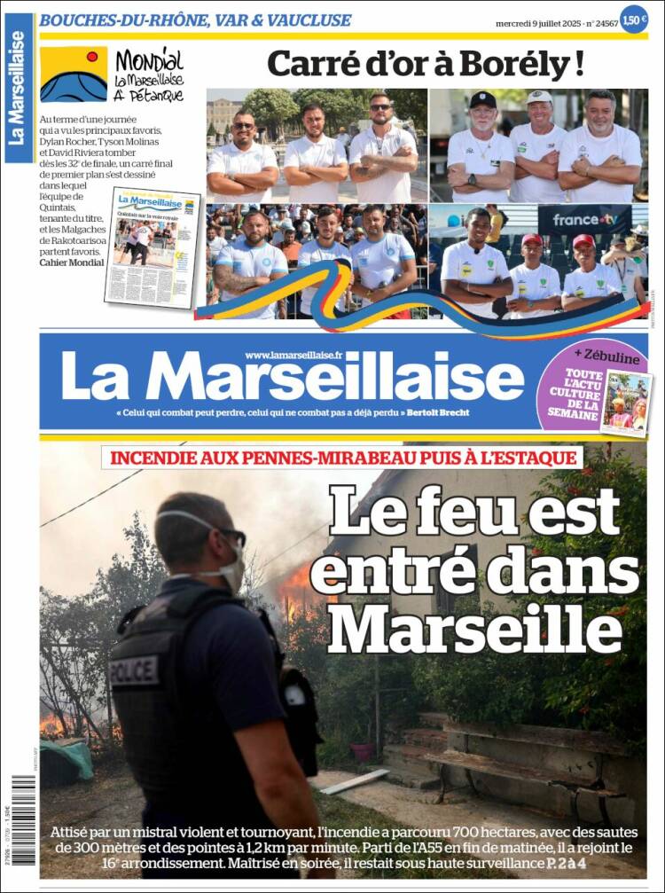 Portada de La Marseillaise (France)