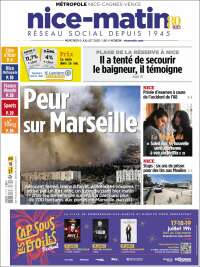 Portada de Nice-Matin (France)