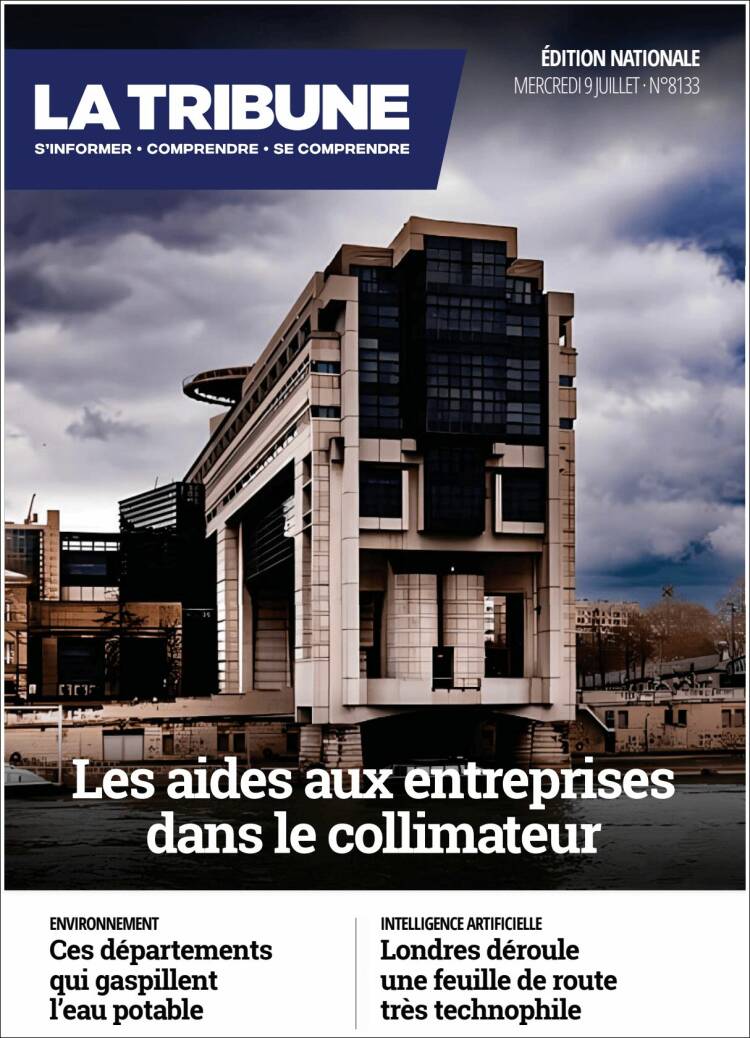 Portada de La Tribune (Francia)