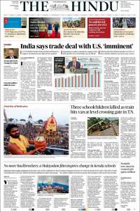 Portada de The Hindu (India)