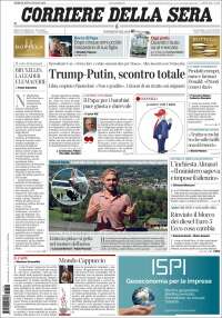 Portada de Corriere della Sera (Italie)