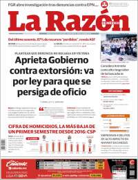 Portada de La Razón (Mexico)