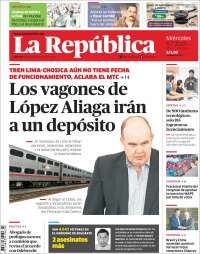 Portada de La Republica (Perú)