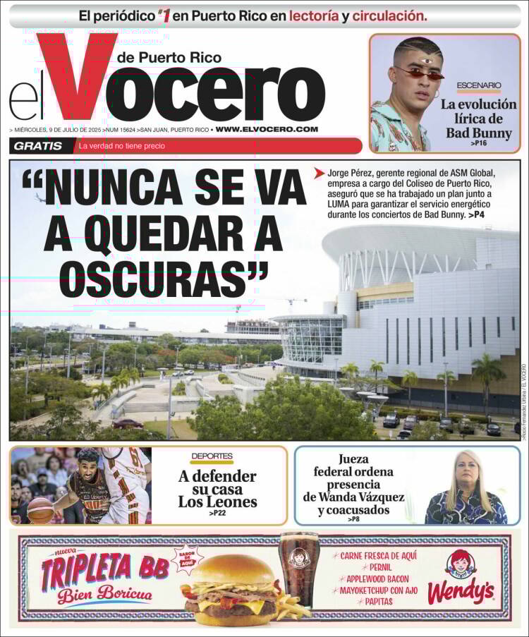 Portada de Vocero (Puerto Rico)