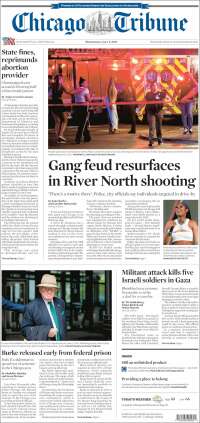 Portada de Chicago Tribune (États-Unis)