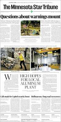 Portada de Star Tribune (USA)