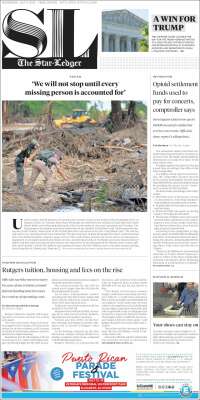 Portada de Star-Ledger (USA)